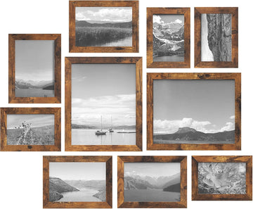 Picture Frames, Collage Picture Frames Set of 10, Two 8x10, Four 5x7, Four 4x6, Photo Frame for Wall Gallery Decor