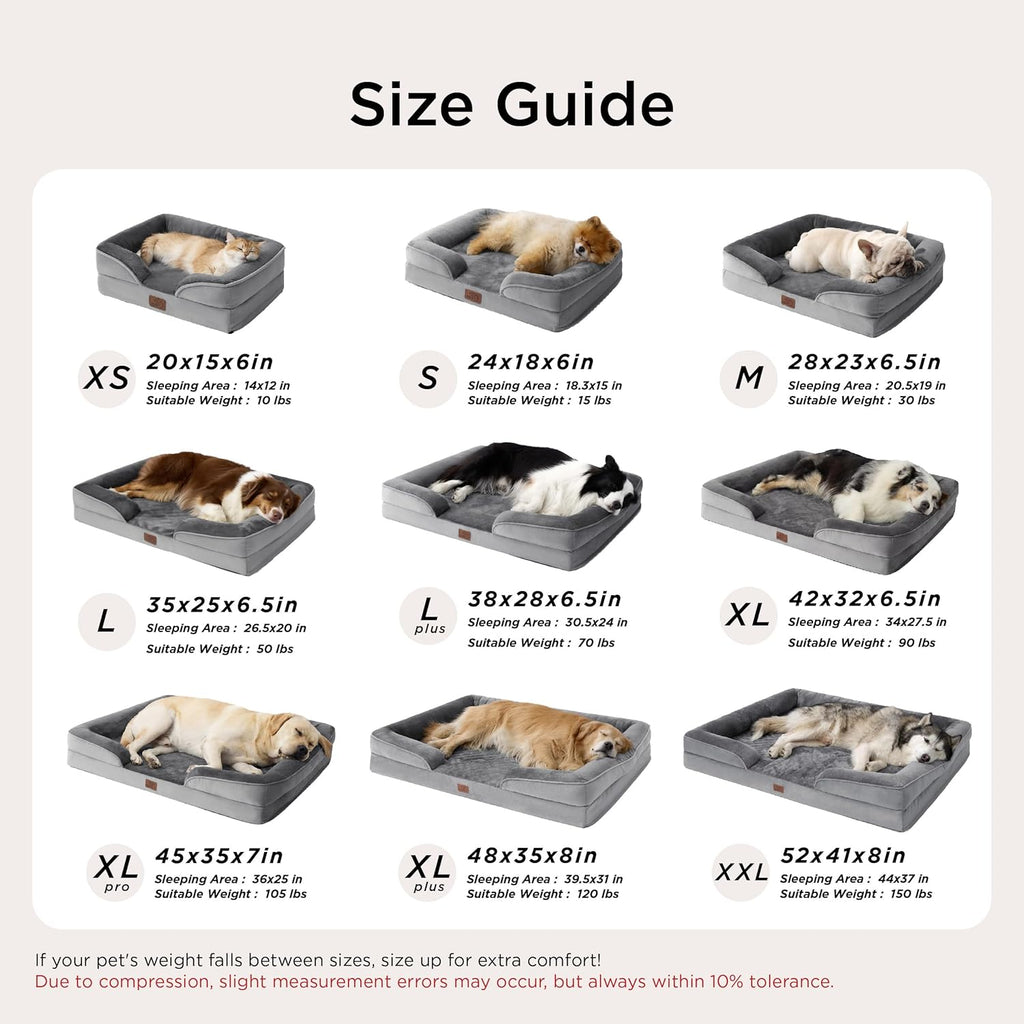 Orthopedic Dog Bed Medium Size Dogs - Washable Small Medium Dog Cat Bed Waterproof