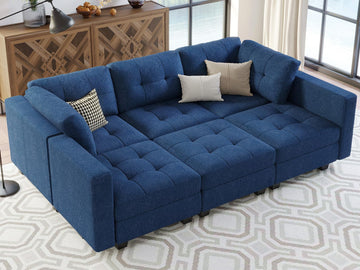Modular Sectional Sofa with Storage Sectional Sleeper Couch Modular Sofa Bed Blue