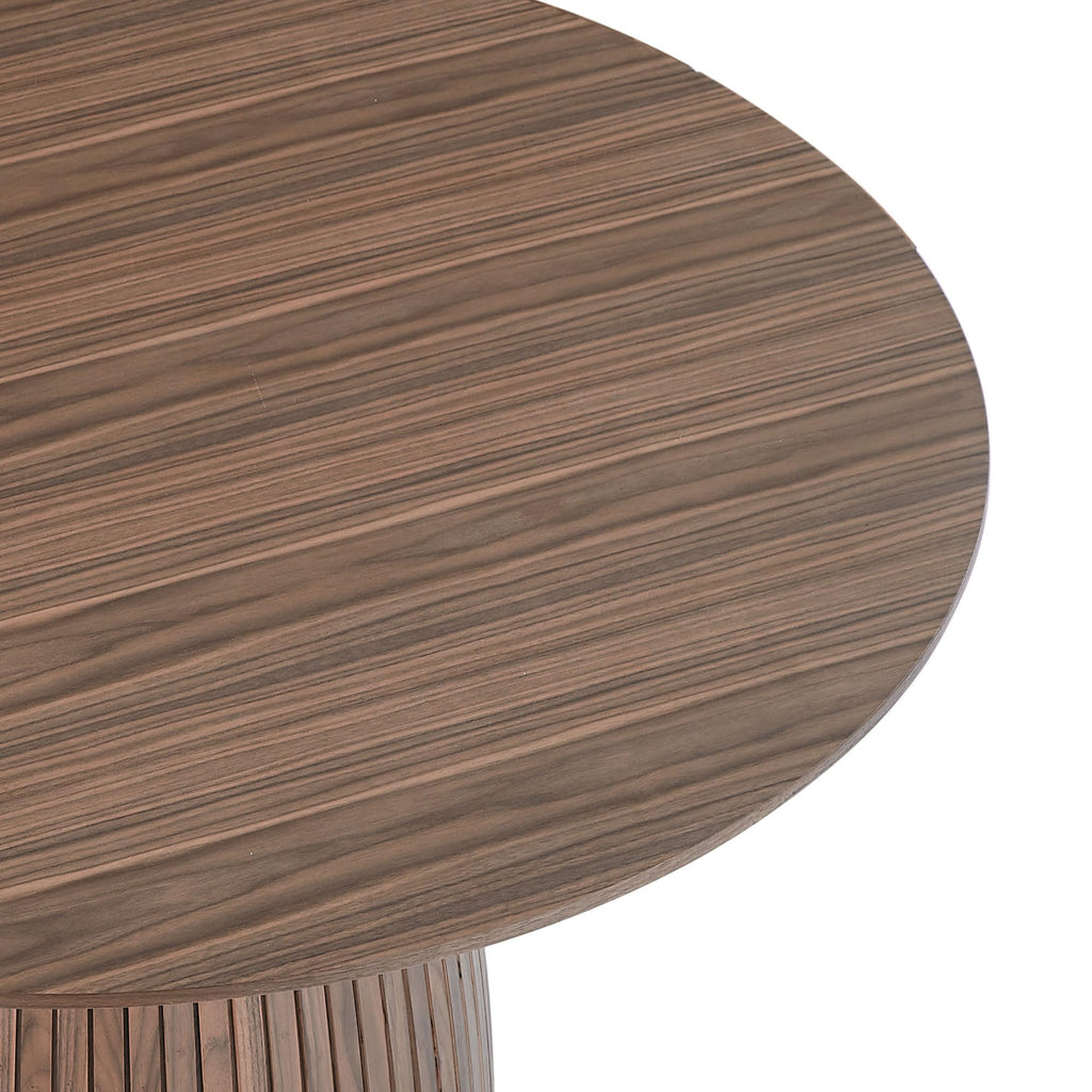 Inspired Saarinen Style 47.2''Round Dining Table for 4, Modern Kitchen Table with Wooden Pedestal Base, Minimalist Elegant Dining Table