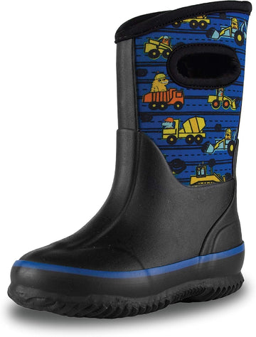 Insulating Kids Muck Boots with Pull-On Design for Boys and Girls