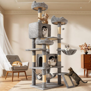 75-Inch Tall Multi-Level Cat Tree Indoor
