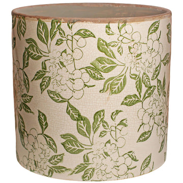 7.7 Inch Large French Farmhouse Ceramic Planter, Indoor Outdoor Home Decor