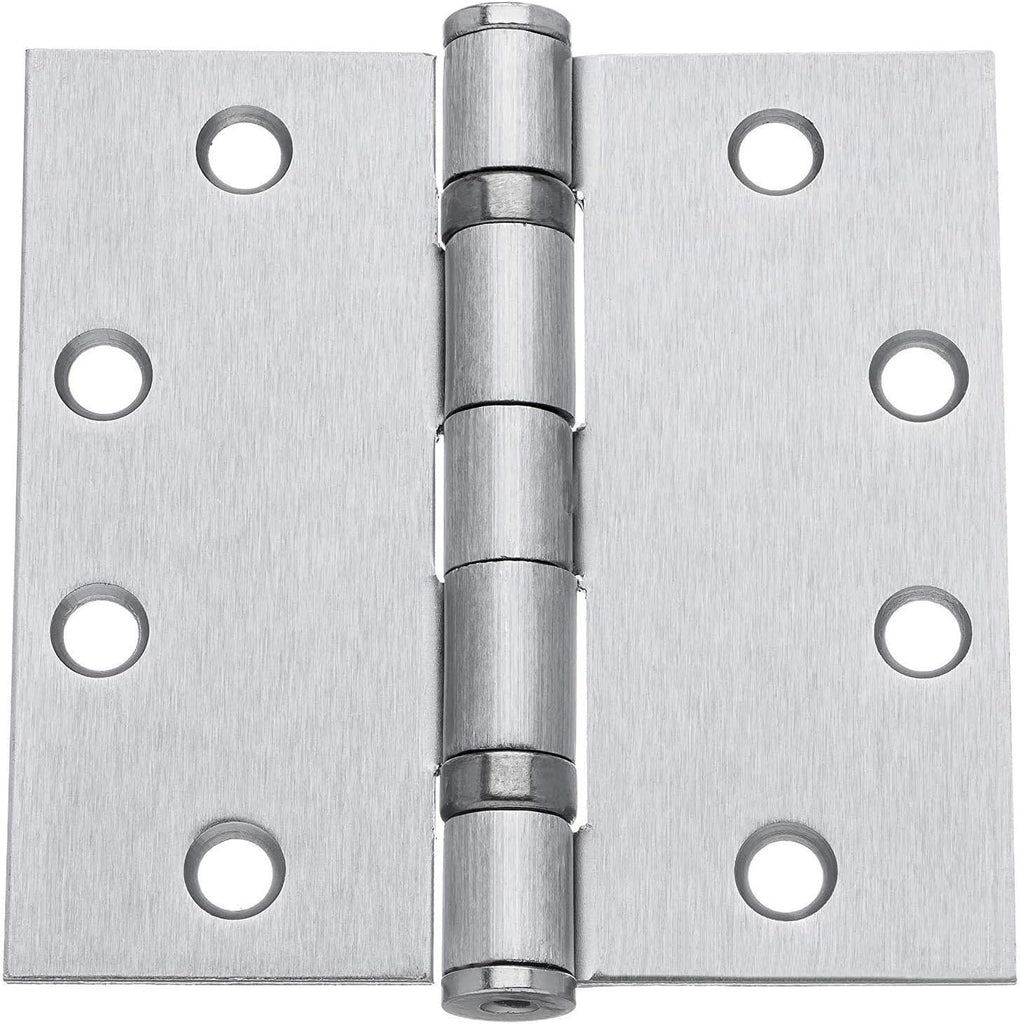 Door Hinges, Heavy Duty 4.5x4.5 Full Mortise Ball Bearing Design for a Smooth Quiet Swing