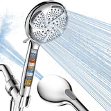 Filtered Shower Head with Handheld, High Pressure 7 Spray Showerhead with Filters for Hard Water