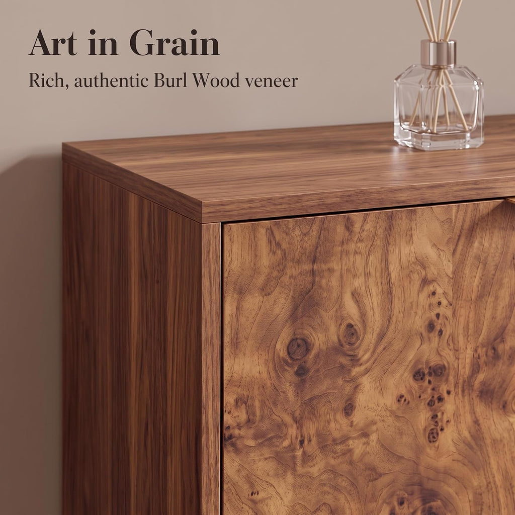 Buffet Cabinet with Drawers and Storage, 51.2 in Large Sideboard Buffet Credenza Storage Cabinet with Shelves and
