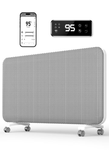 Convection Panel Space Heater Indoor Use, Large Room Electric Heater with Wifi App Control, Smart Mica Infrared