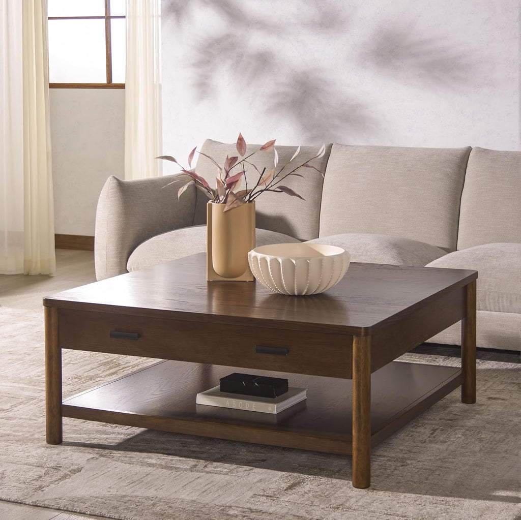 Couture Collection Jaylessa Medium Oak 1-Drawer Coffee Table