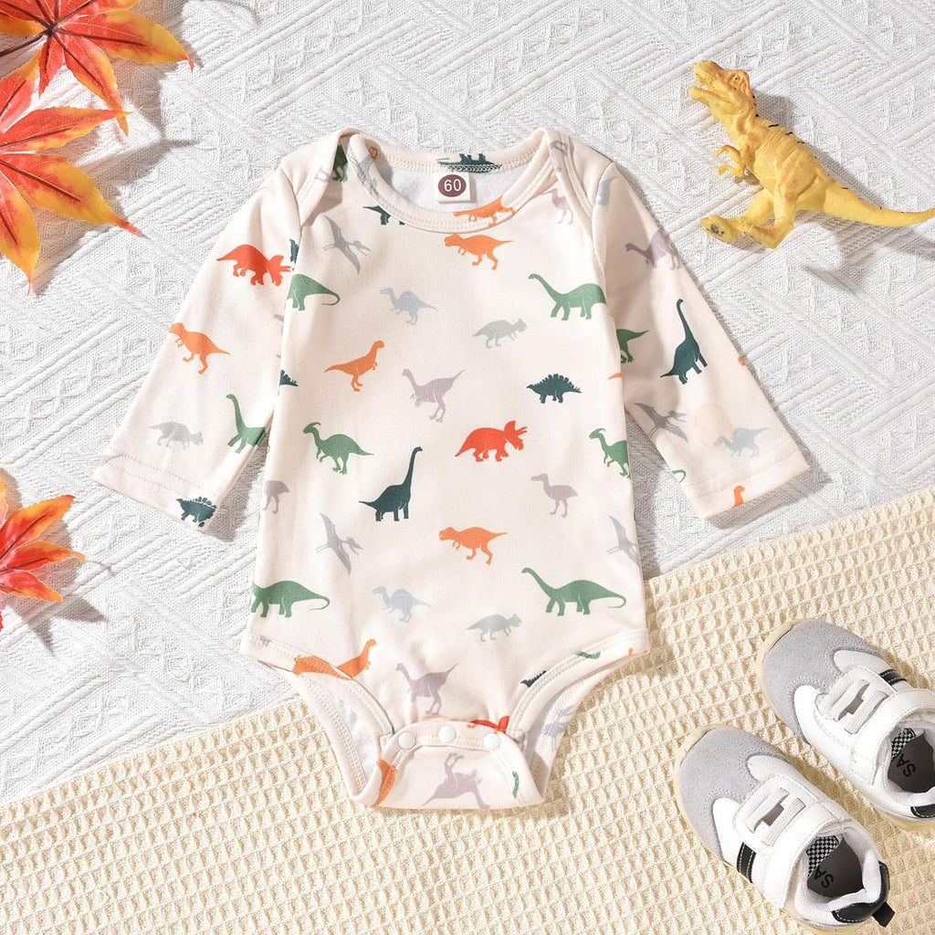 Baby Boy Outfits Long Sleeve Romper Suspenders Overall Pants Set Fall Winter Clothes With Hat