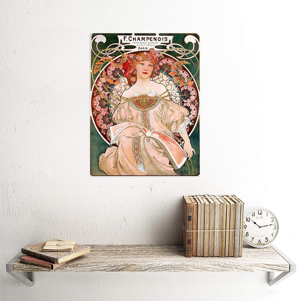 Alphonse Mucha Champenois Old Master Painting Unframed Wall Art Print Poster Home Decor Premium