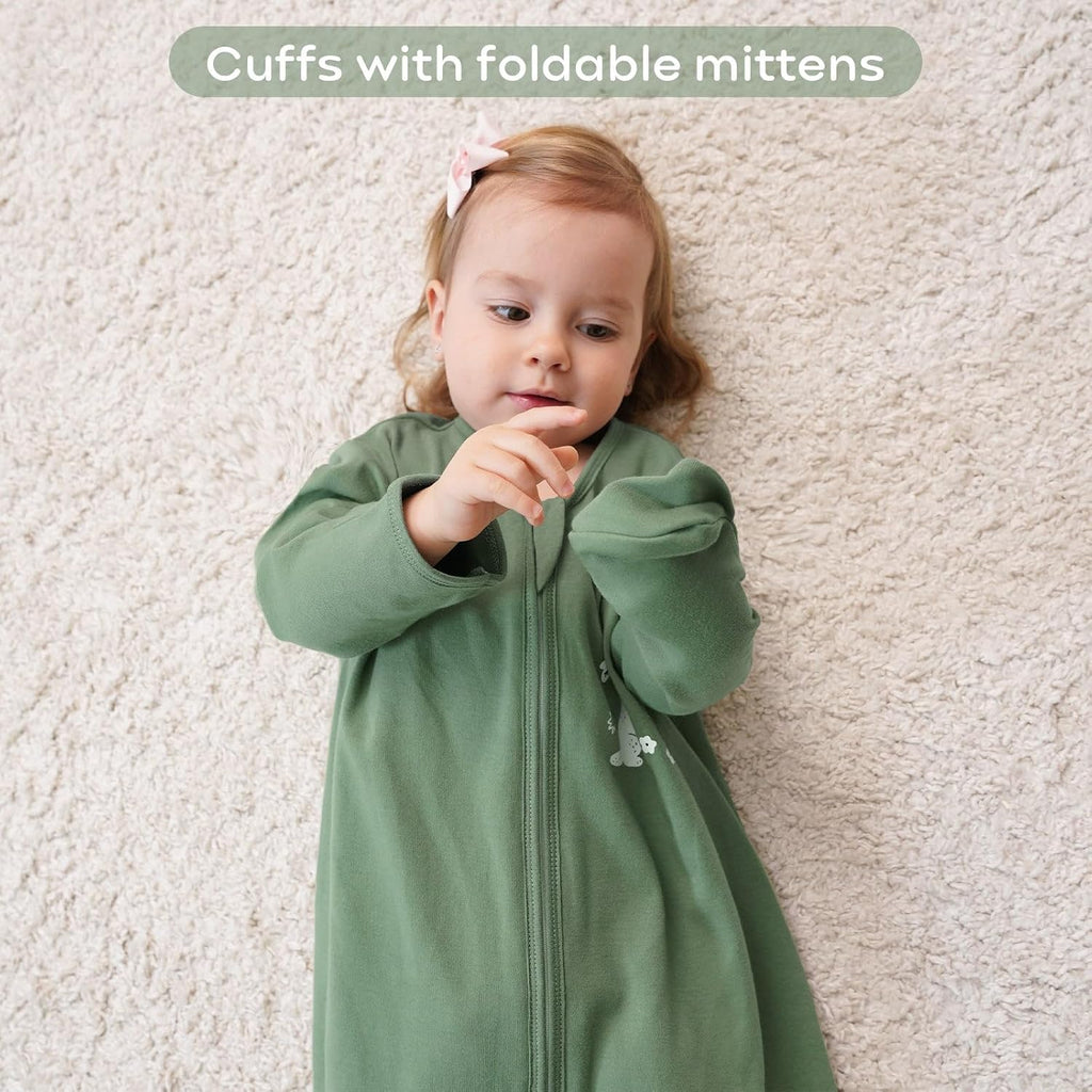 Baby Sleep Sack Long Sleeve 100% Cotton 2 Pack 0.5 Tog
