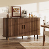 Sideboard Buffet Cabinet with Storage - Accent Kitchen Credenza Console Table with Sliding Door & Adjustable Shelf