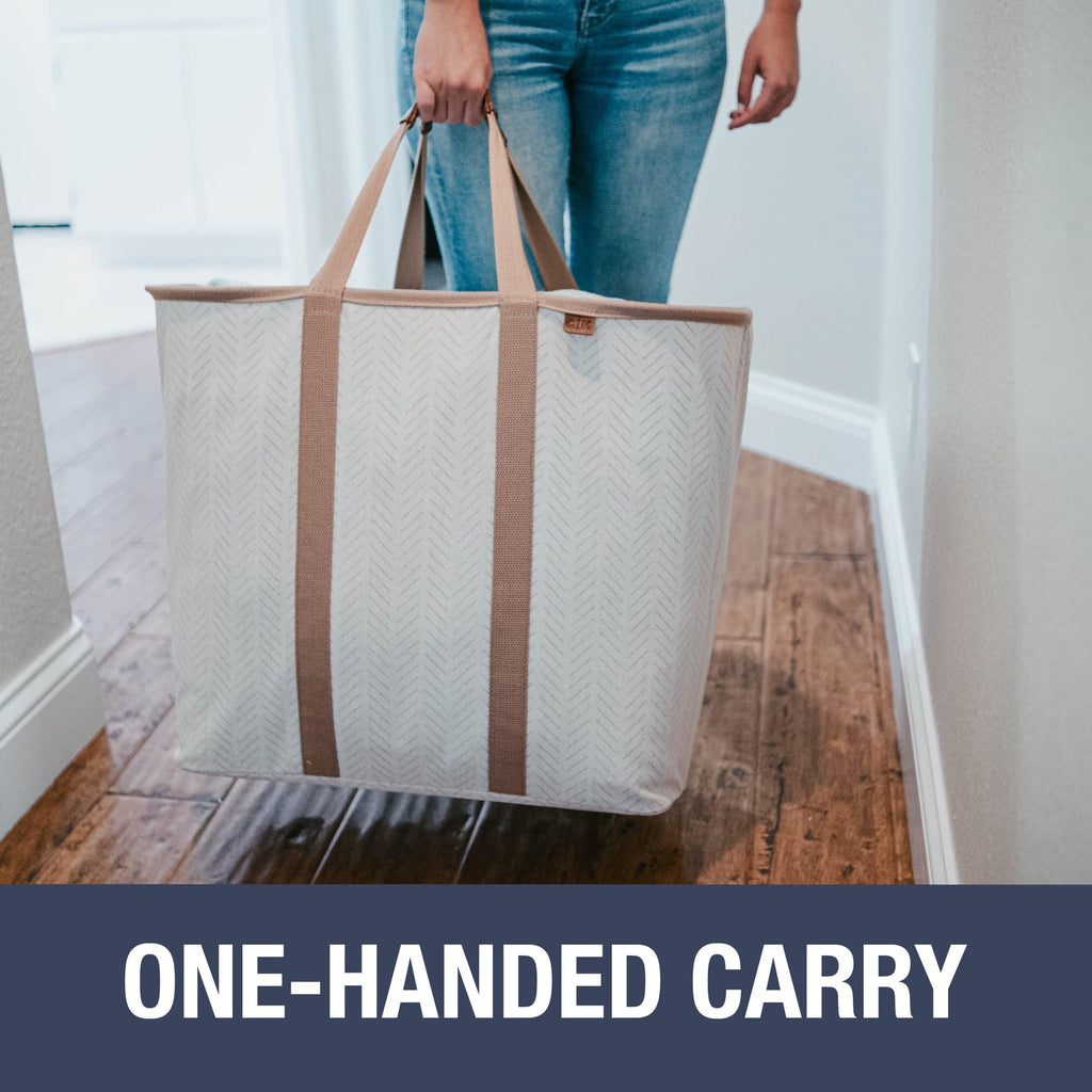 Collapsible Laundry Baskets, 64L LUXE Caddy 2 Pack, Navy
