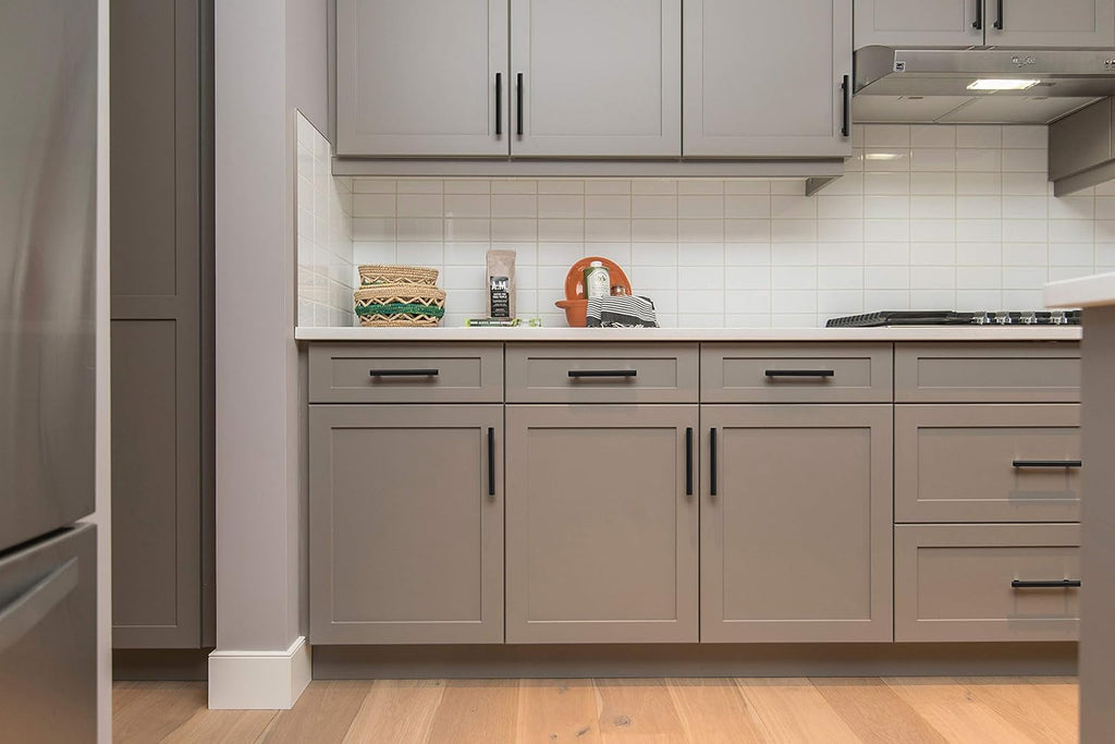 Cabinet Pulls Matte Black Stainless Steel Kitchen Cupboard Handles Cabinet Handles 2”Length, 30-Pack