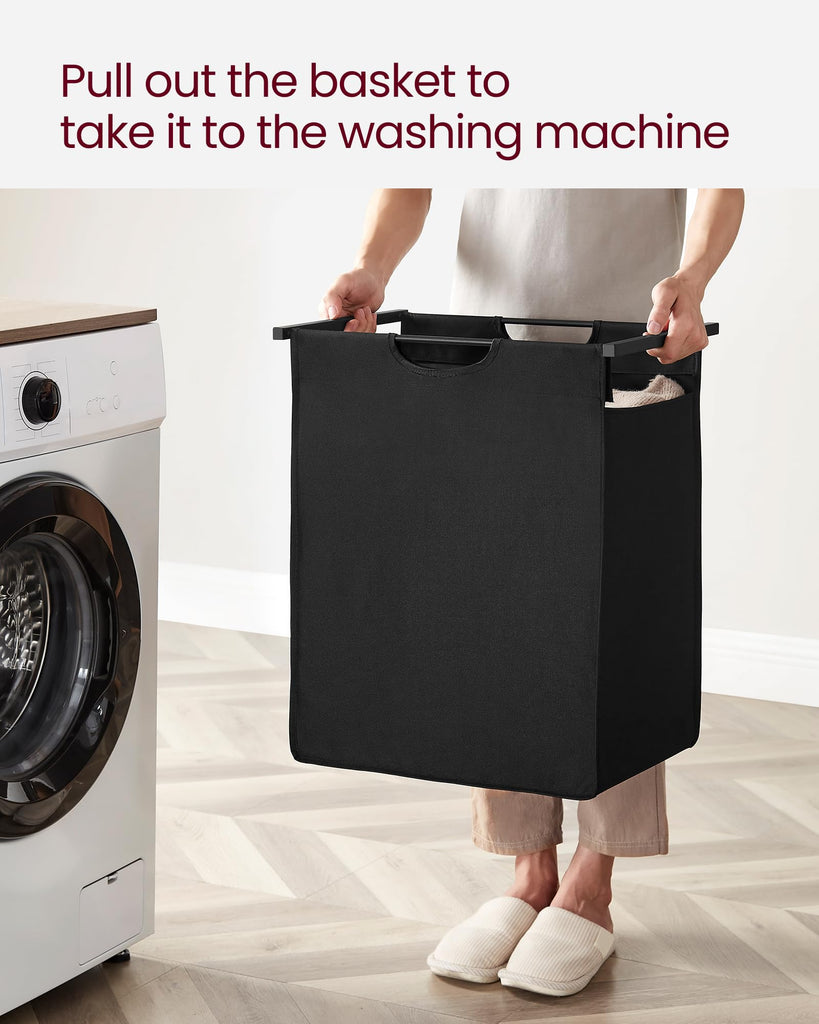 Laundry Hamper with Shelf, 1 Pull-Out Bag, 17.2 Gallons (65L)