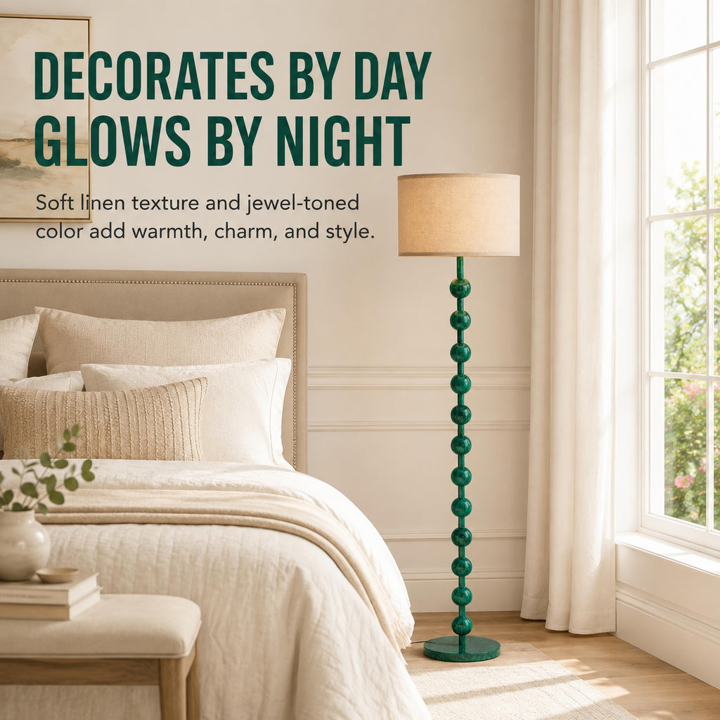 63" Modern Farmhouse Remote Control Dimmable Floor Lamp