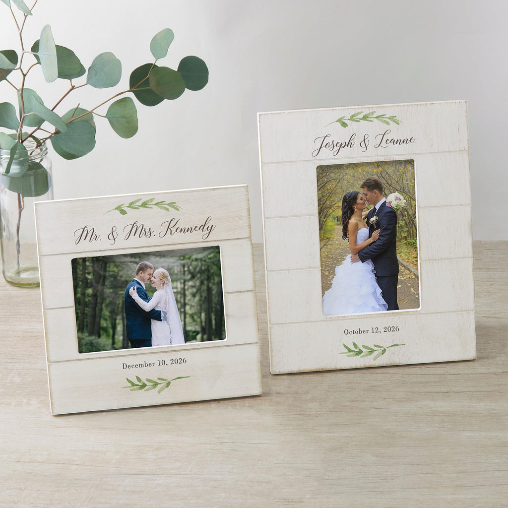 Laurels Of Love Wedding Shiplap Picture Frame