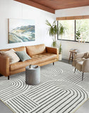 Lahome Abstract Washable Area Rug, 5x7 Rug for Bedroom Non-Slip Soft Living Room Rug