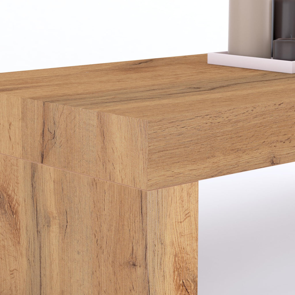 Evolution High Table 70.9 x 15.7 in, Rustic Oak, High Top Table for 3 People, Bar Table, Kitchen Island, Counter