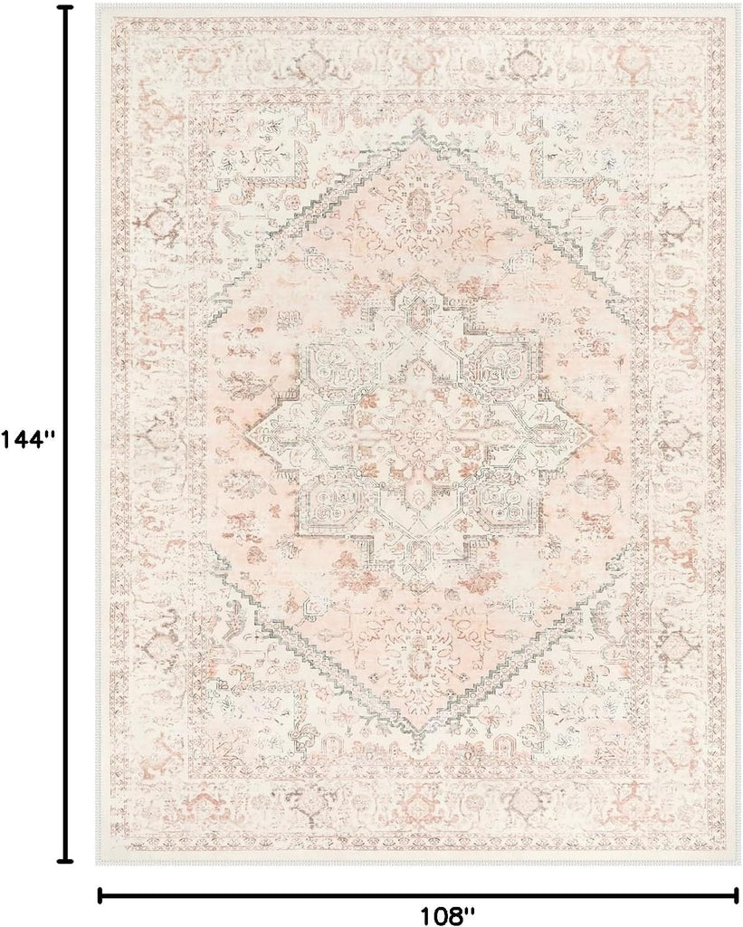 Washable 9x12 Area Rug, Large Rugs