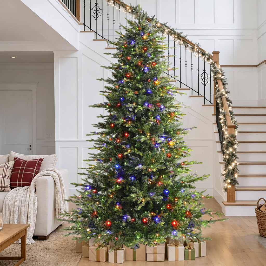 7ft Prelit Artificial Aspen Christmas Tree with Remote Control