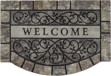 Thick Welcome Mats Outdoor, 24 * 36" Large Front Door Mat Entrance, Welcome Mat for Front Door, Heavy Duty No Slip