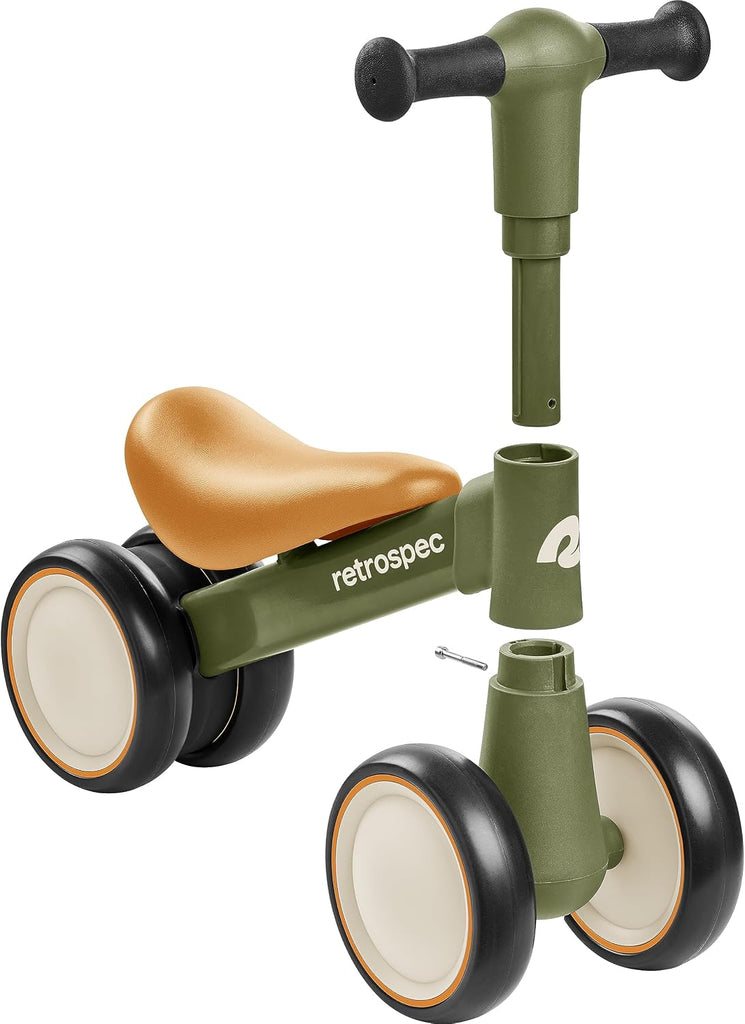 Cricket 2 Baby Walker Balance Bike with 4 Wheels - Safe Learning Toy for Ages 12-24 Months - Scratch-Resistant Indoor