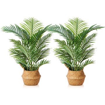 Fake Palm Plant 3Ft Artificial Plants Indooer with Basket 2Pack