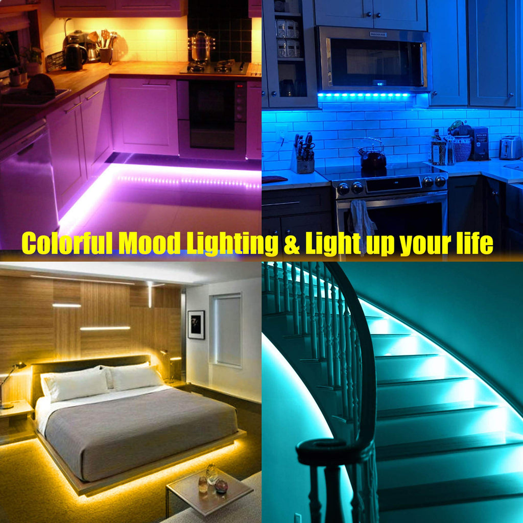 10 PCS 20in Smart RGB Under Cabinet Lights Kit