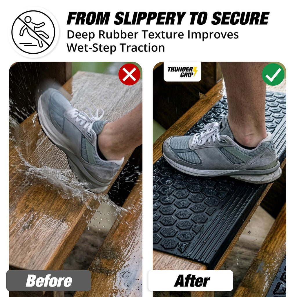 Rubber Outdoor " 4-Pack - Heavy-Duty Non-Slip Rubber