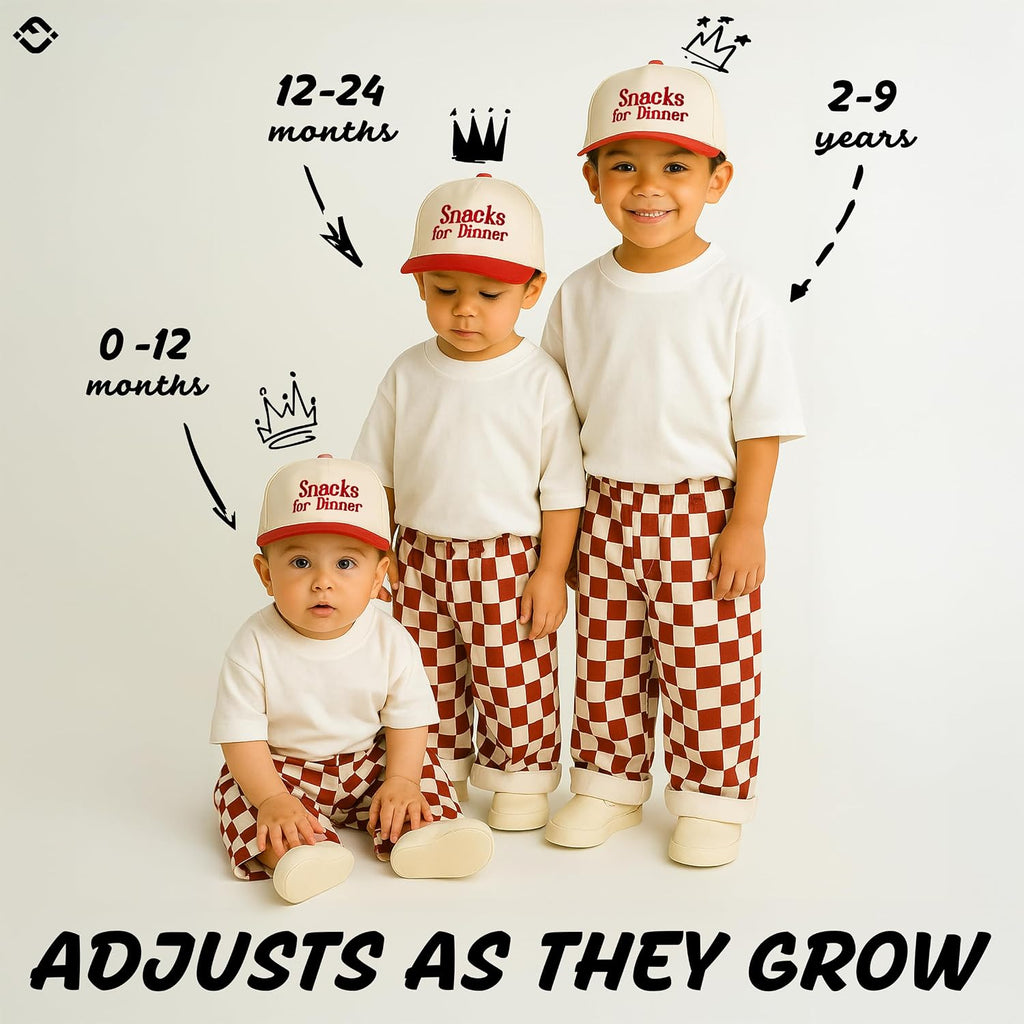 Kids 2 Tone Trucker Snapback Hat for Baby Toddler & Children