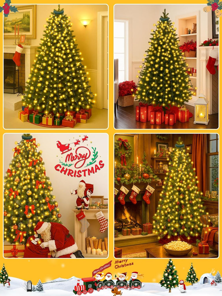 480LED Easy Christmas Tree Lights 8FT Voice Control Cascading Twinkle Light