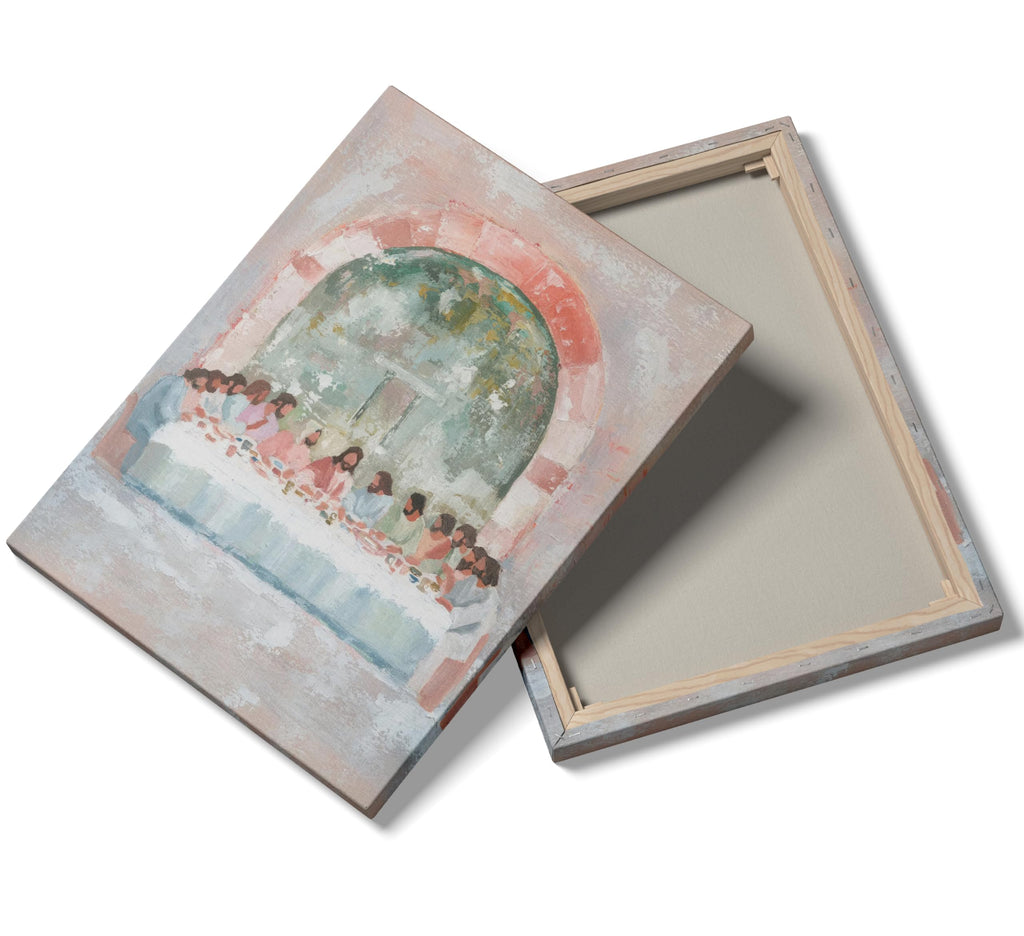 The Last Supper Canvas Wall Art, Framed Christian Prints