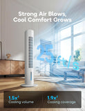 Windowless Portable Air Conditioner, 35.1" Evaporative Air Cooler for Room No Window, 7H Timer, 4 Modes