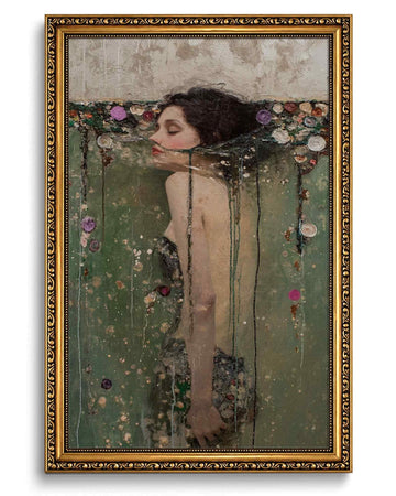 Vintage Ophelia Wall Art, Dark Academia Wall Decor Moody Feminine Pictures