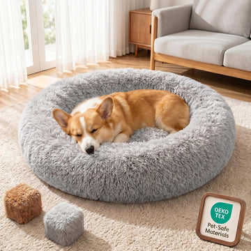Memory Foam Orthopedic Dog Beds for Extra Large Size Dogs, Grey