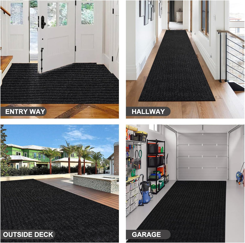 2Ft x 6Ft Outdoor Runner Rug Non Slip Carpet Runner Rubber Backing