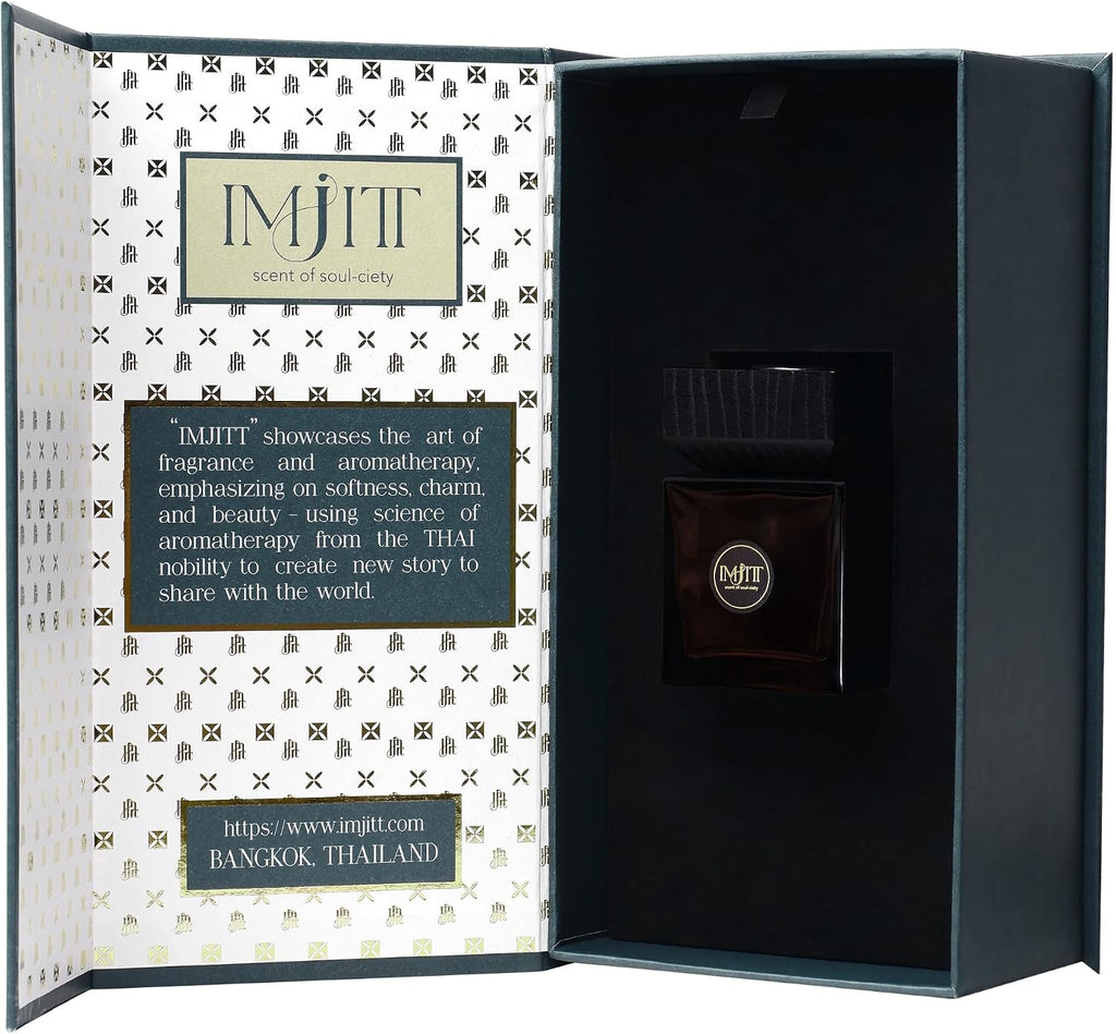 Manee-Chan by : Authentic Thai Aromatherapy Diffuser & Premium Reed Diffuser Set. Refreshing Peppermint, Lily