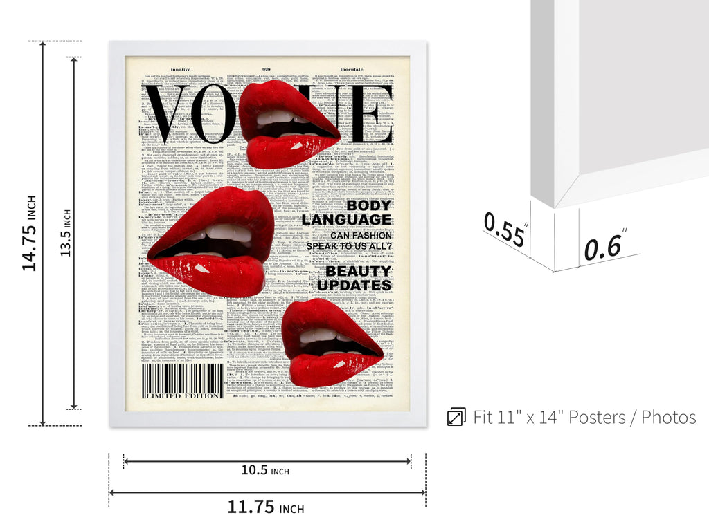 Master Fashion Poster - Body Language Print - Trendy Art - Red Lips Art - Modern Art - Gift for Women & Fashionista