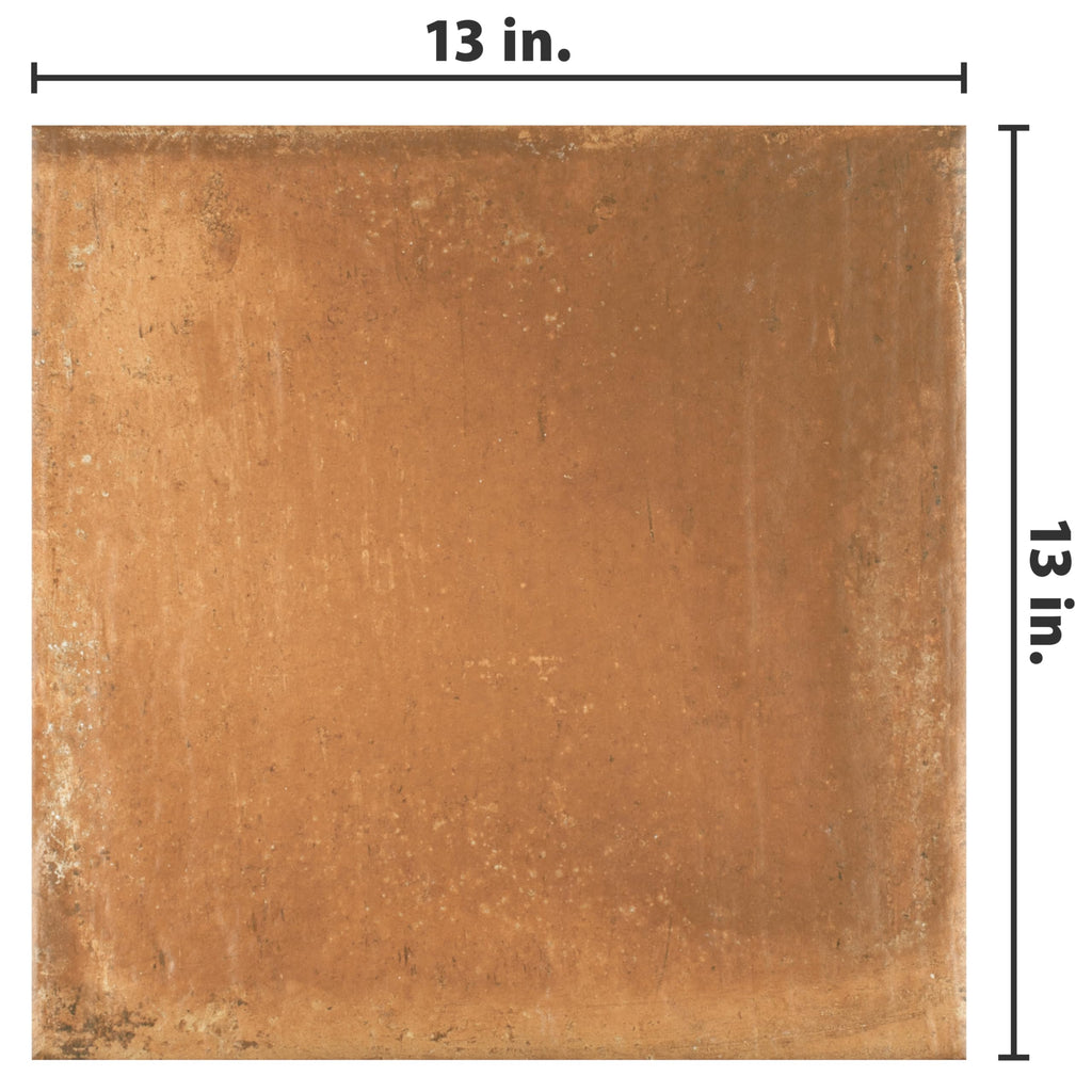 Rustic Cotto 13" x 13" Porcelain Floor and Wall Tile