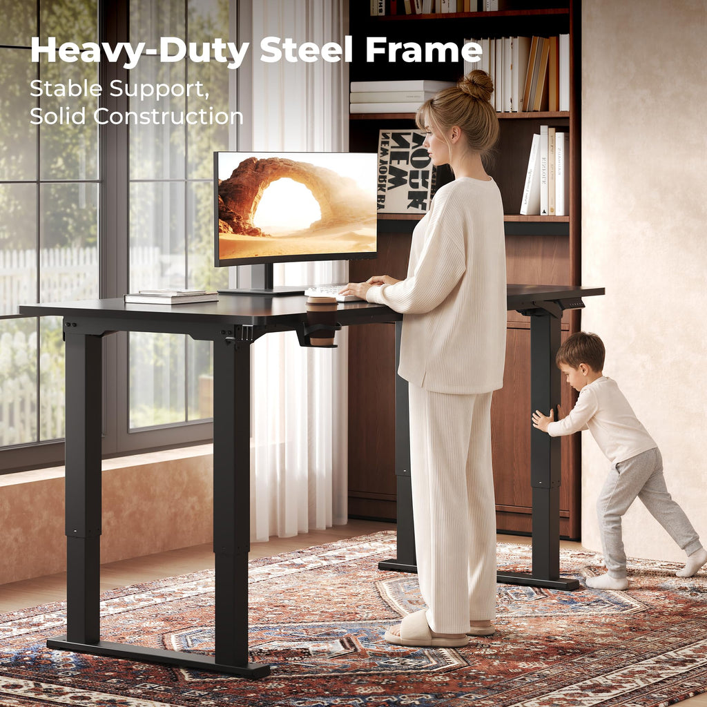 71x31 4 Leg Dual Motor Standing Desk