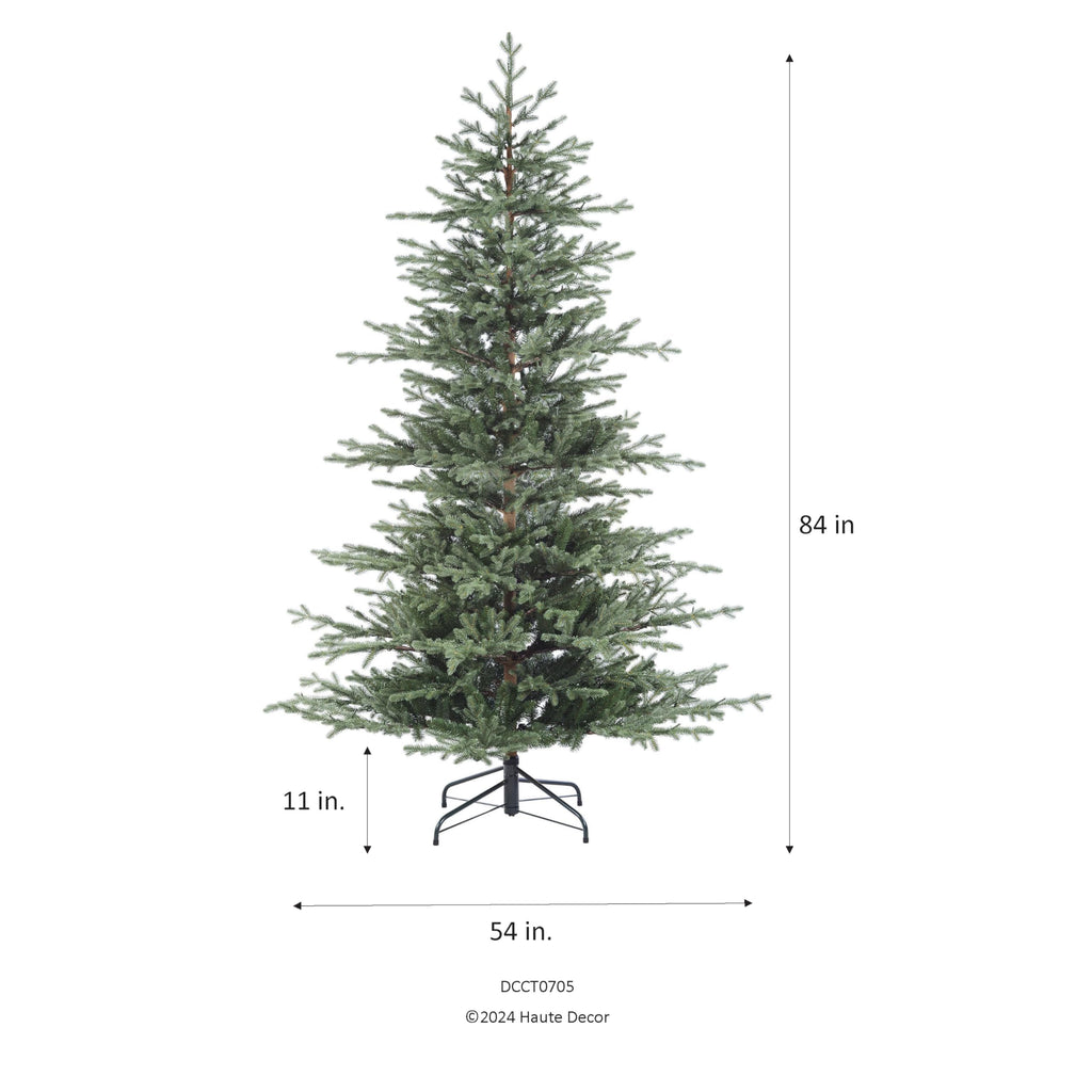 7 Foot Pre-Lit Alberta Alpine Fir Christmas Tree
