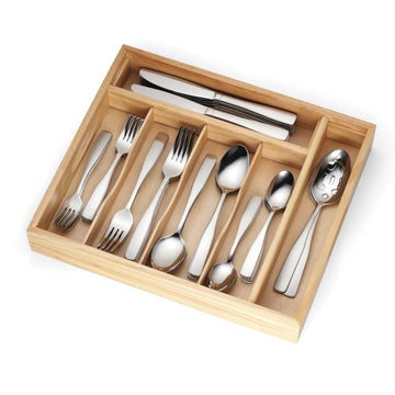 Madison Satin 62-Piece 18/0 Silverware Set for 12, Flatware