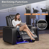 Power Home Theater Seating, Electric Gaming Recliner Chair with Adjustable Headrest