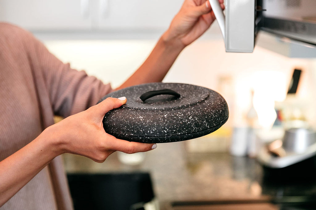 Tortilla Warmer XL 9.5 Inches, Microwavable Tortilla Warmer, Oat Granite Color, Perfect for Warming Tortillas, Bread