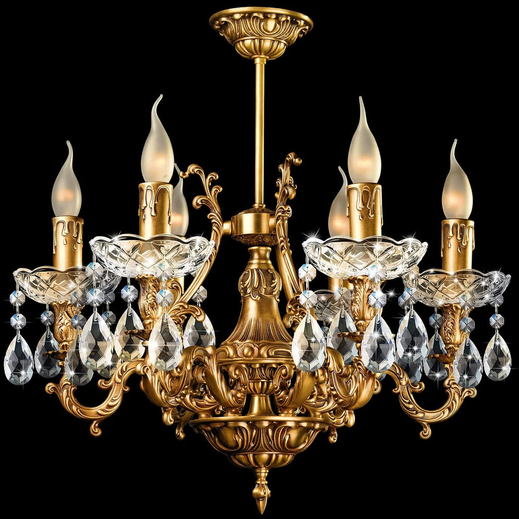 6 Pcs Bobeches for Chandelier 4 Inch Crystal Chandeliers Teardrops Pendant Bobeche Replacement Parts with 4 Side