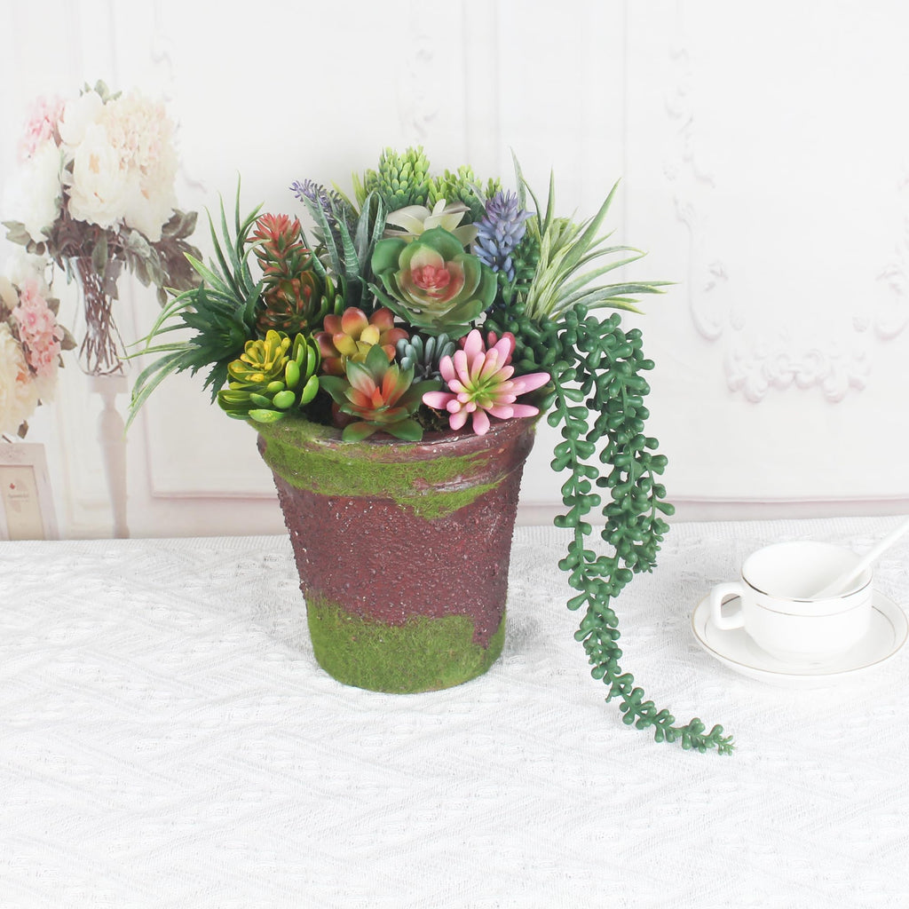 25 Pcs Artificial Succulent Plants Fake Succulents Assorted Unpotted Suitable Garden Interior Decor