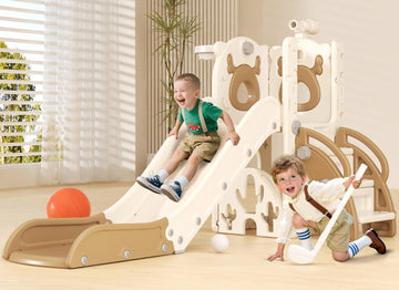 7 in 1 Toddler Slide, Kids Indoor Slide for Toddlers 1-3