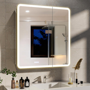 30 x 32 LED Bathroom Medicine Cabinet Mirror, Adjustable Shelves