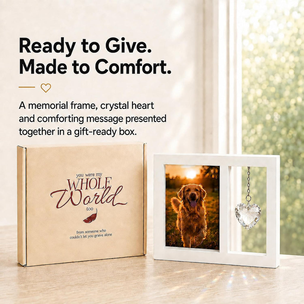 Dog Memorial Gifts for Loss of Dog, 4x6 Pet Picture Frame Keepsake